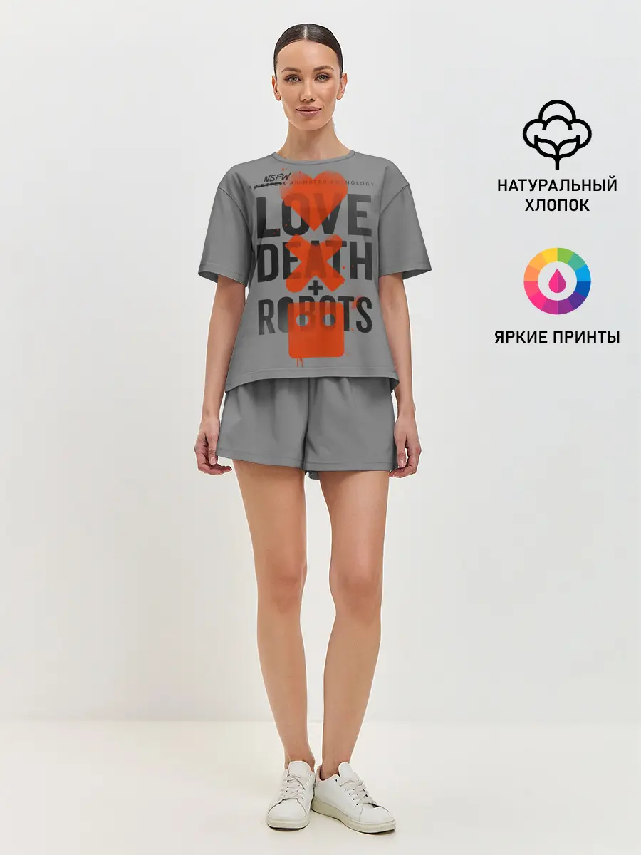 Женская пижама с шортами / LoveD+R