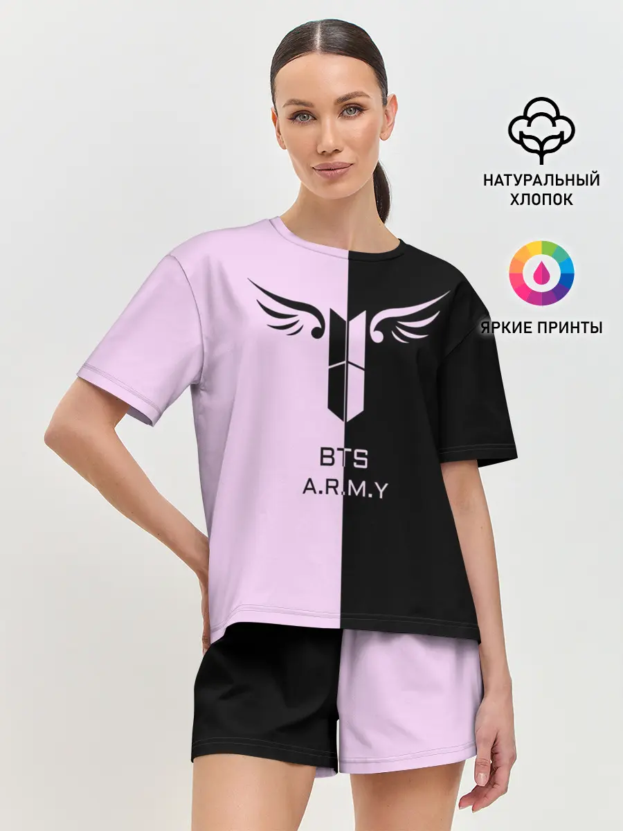 Женская пижама с шортами / BTS A.R.M.Y