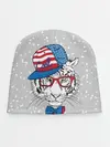 Детская шапка / Крутой белый тигр