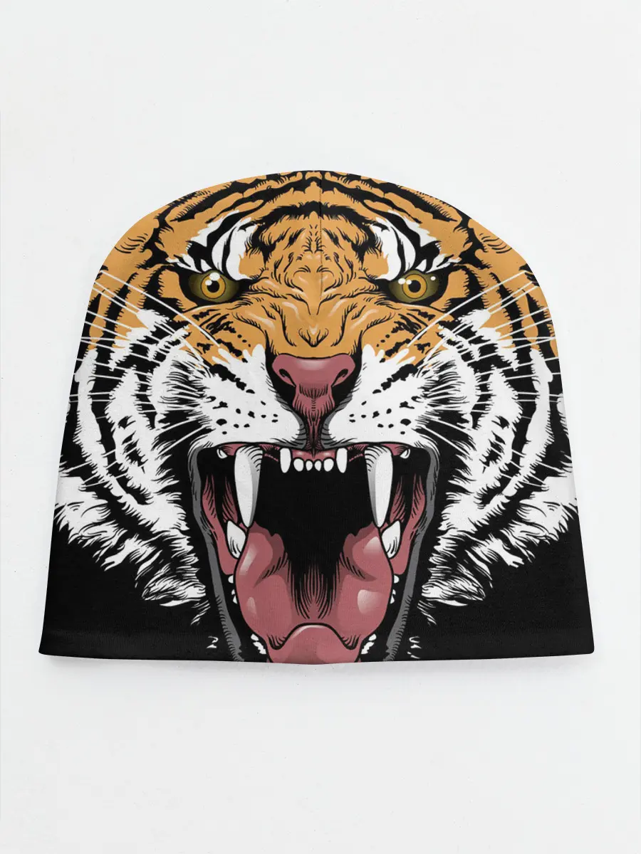 Детская шапка / Оскал амурского тигра