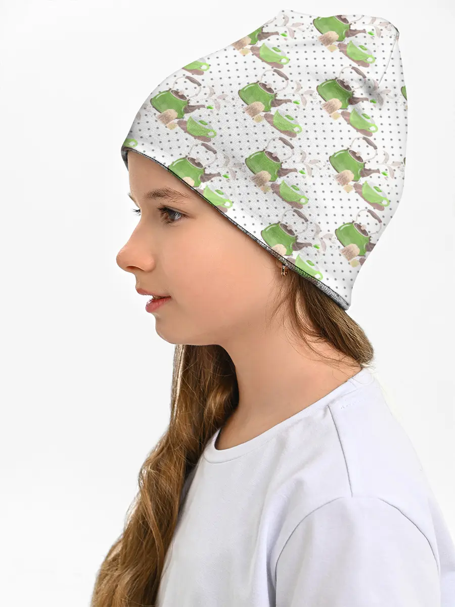 Детская шапка / Зеленый чай