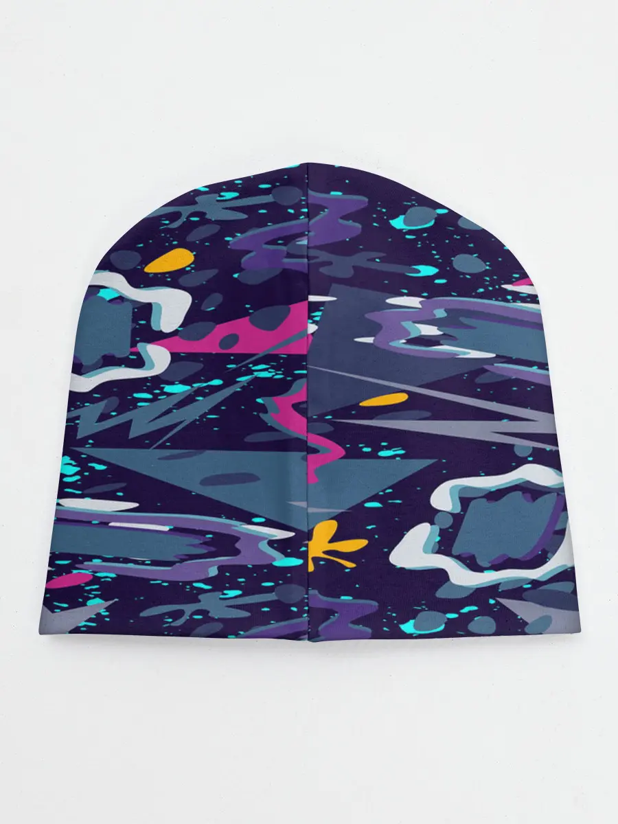 Детская шапка / Космический абстрактный паттерн