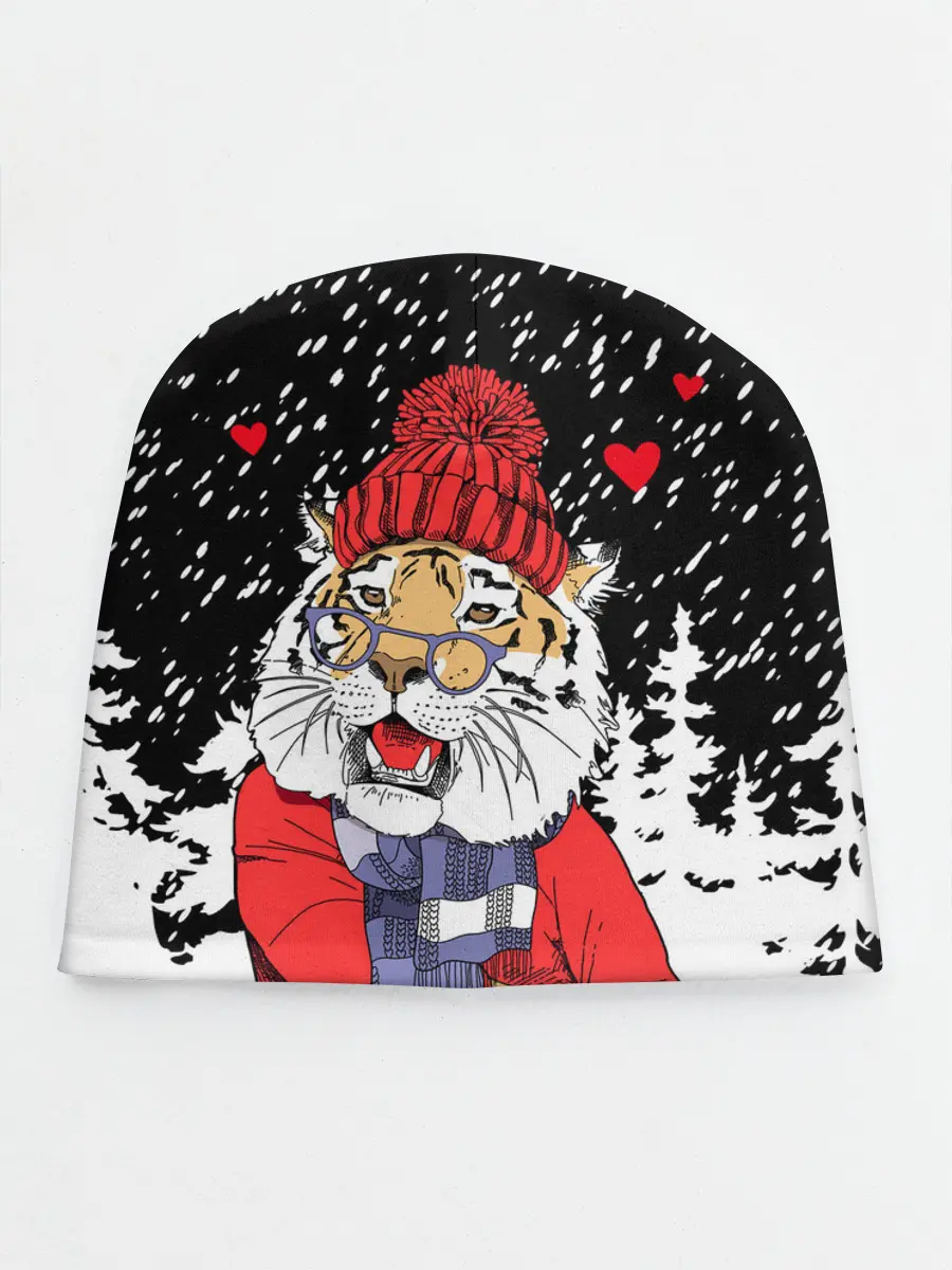 Детская шапка / Тигр в красном