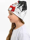 Детская шапка / Тигр в шубе Санта Клауса