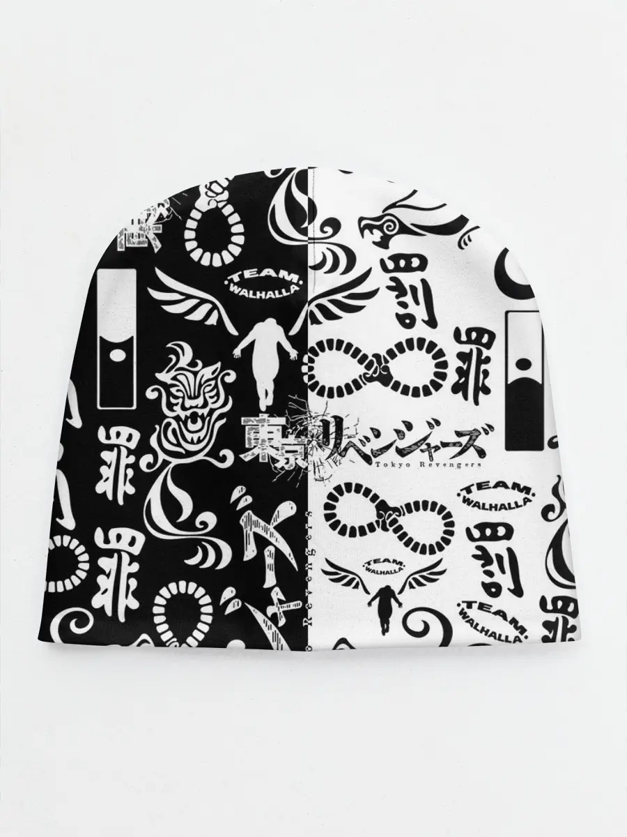 Детская шапка / ТОКИЙСКИЕ МСТИТЕЛИ ЛОГОБОМБИНГ ЧБ