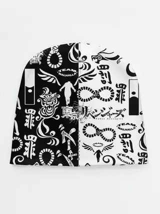 Детская шапка / ТОКИЙСКИЕ МСТИТЕЛИ ЛОГОБОМБИНГ ЧБ