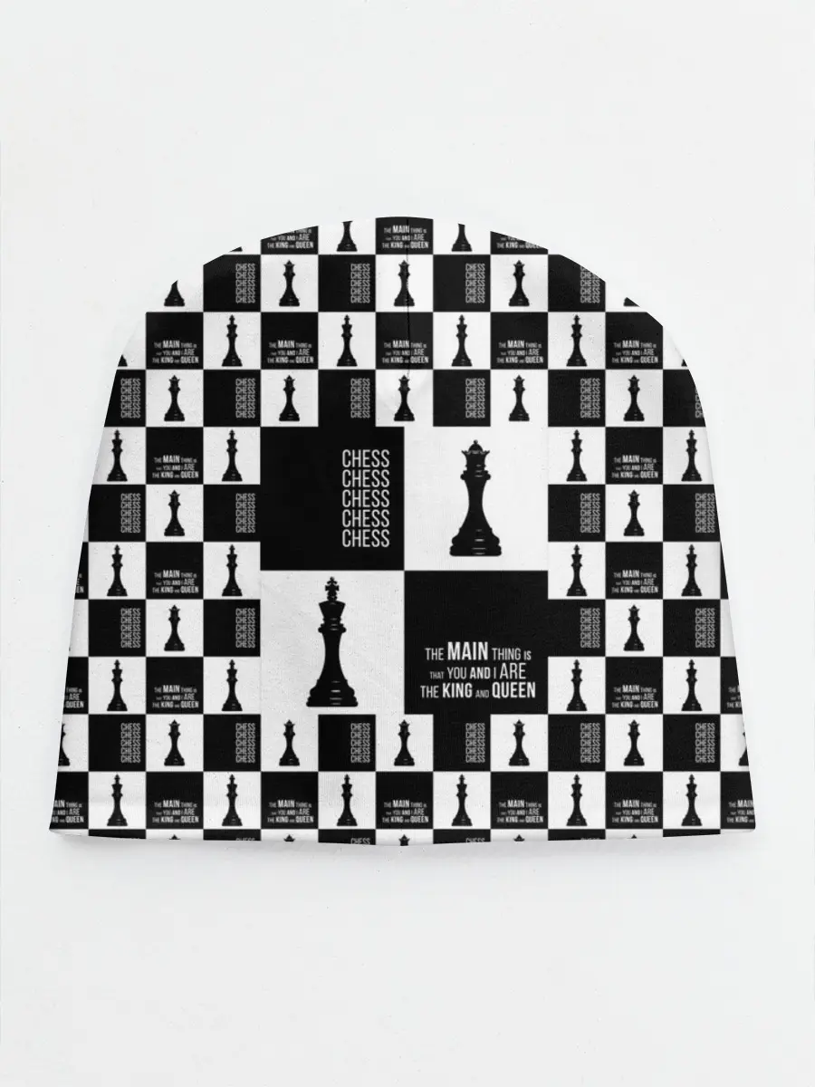 Детская шапка / Шахматы. Король и королева. 2022