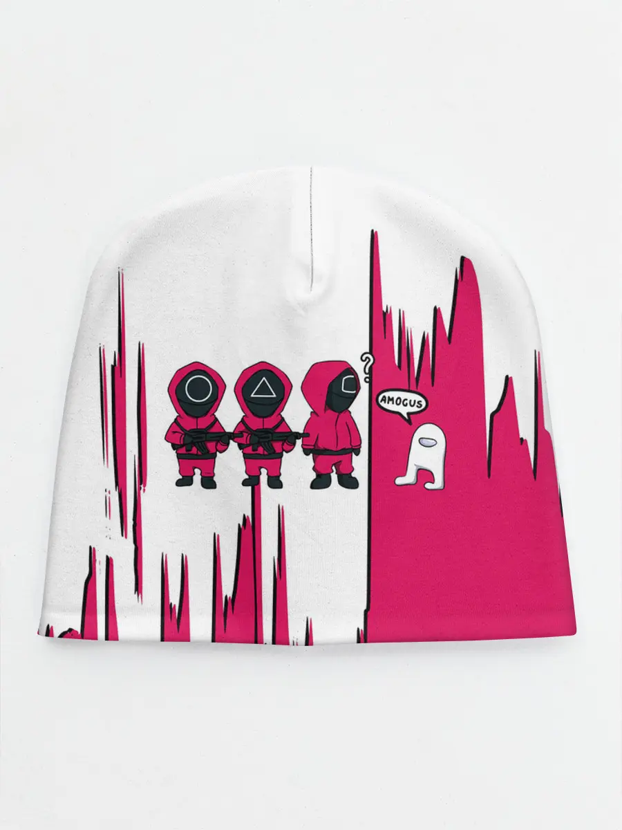 Детская шапка / Squid Game | among us / Люди в масках,