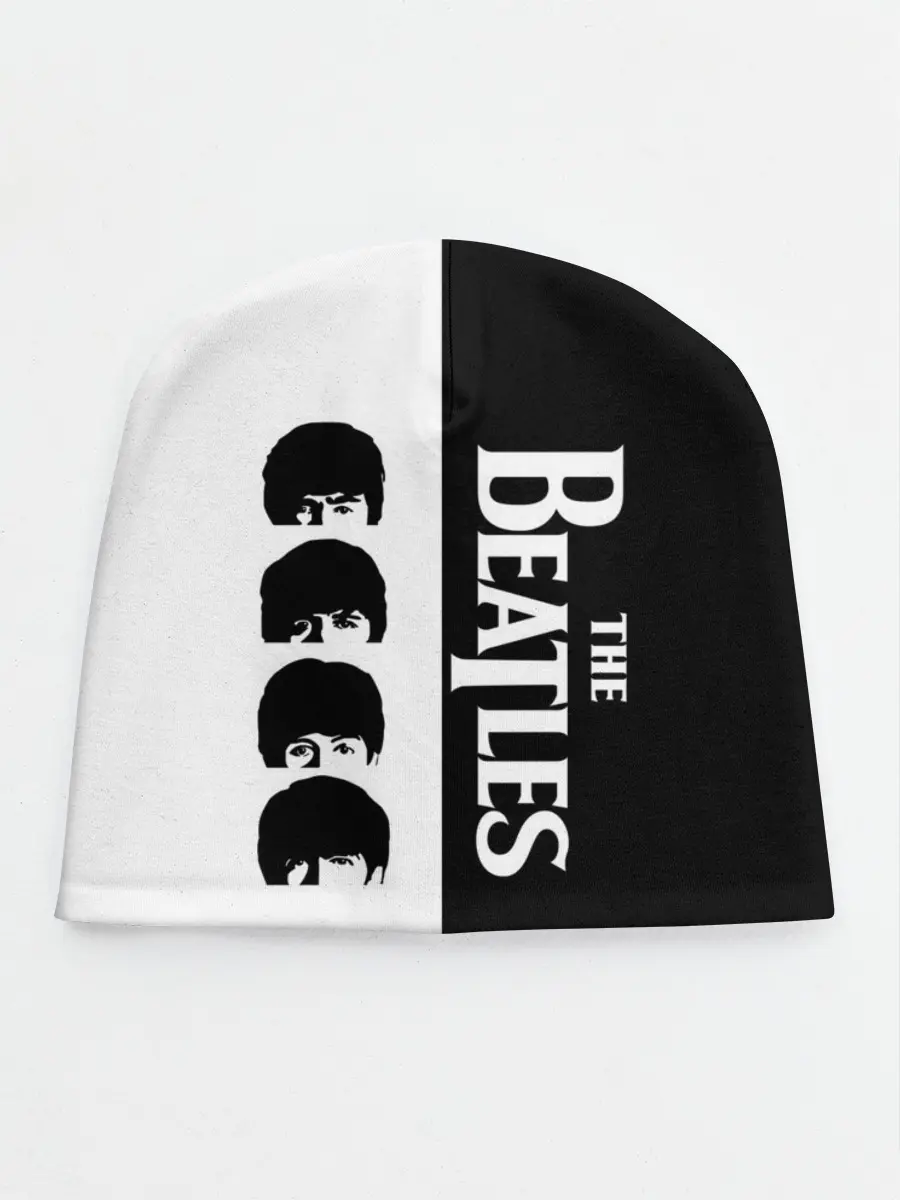 Детская шапка / The Beatles черно - белый партер