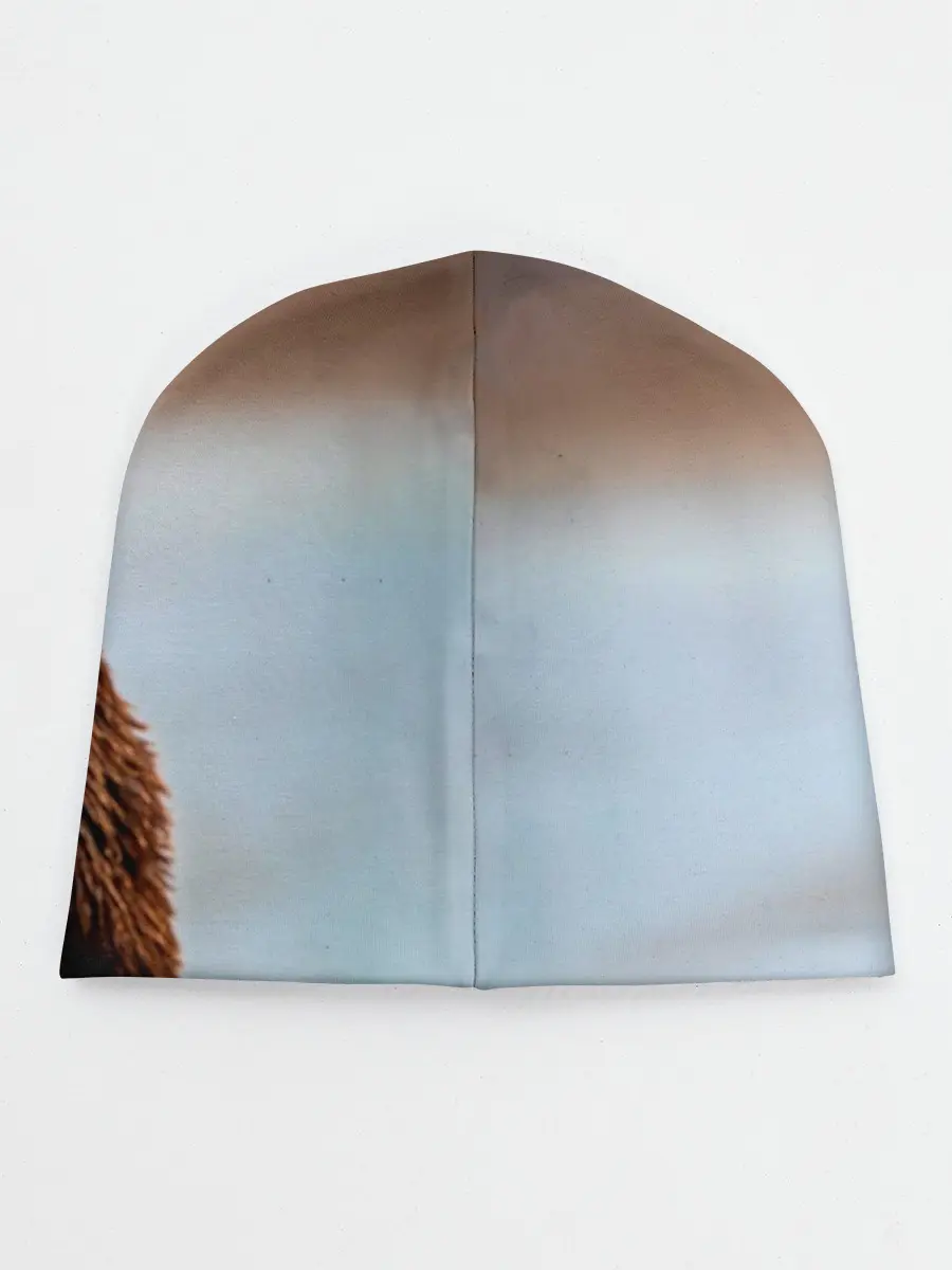 Детская шапка / Медведь с рыбой во рту