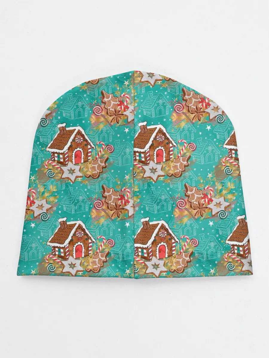 Детская шапка / Рождественские пряники паттерн