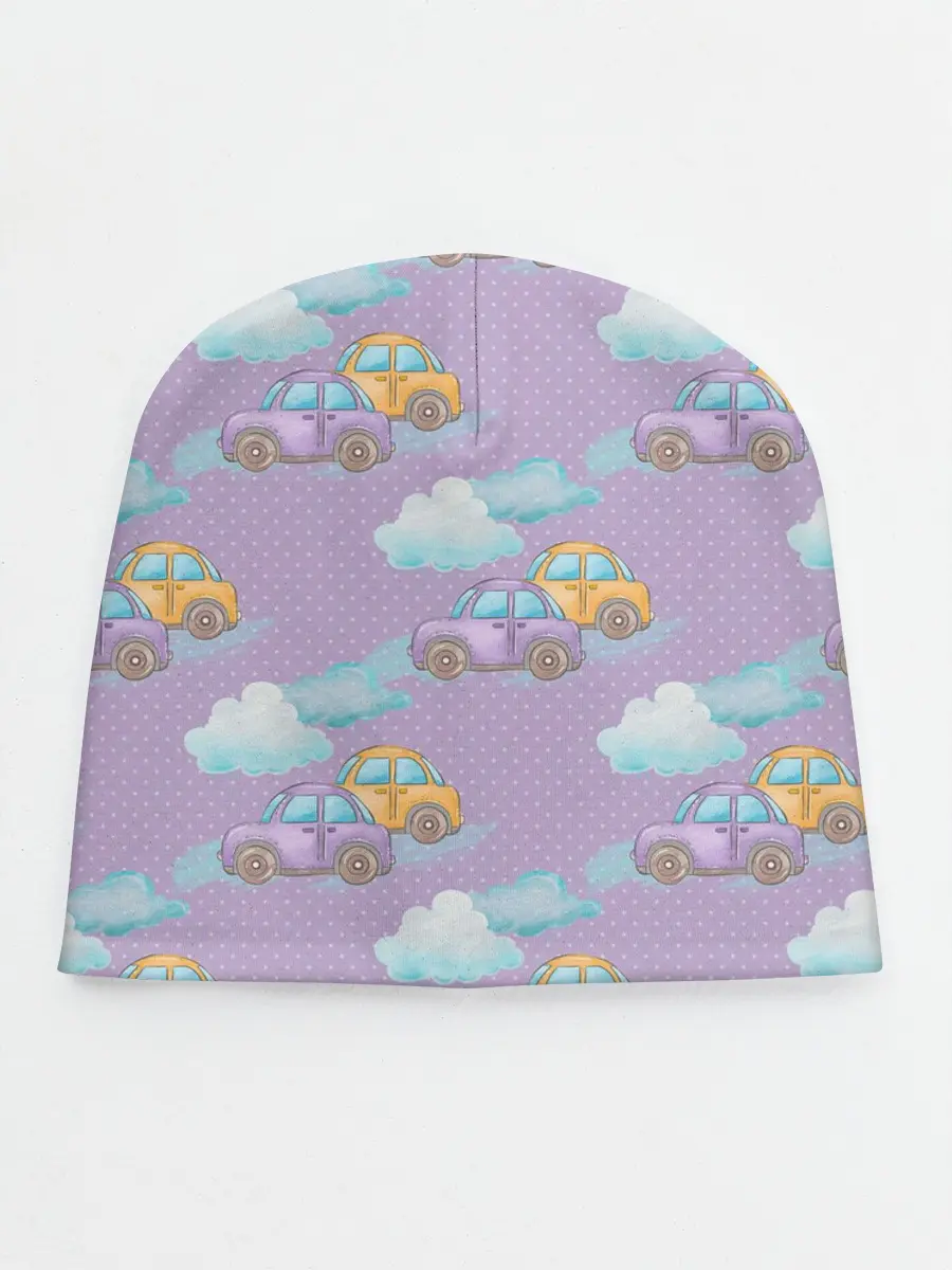 Детская шапка / детские машинки