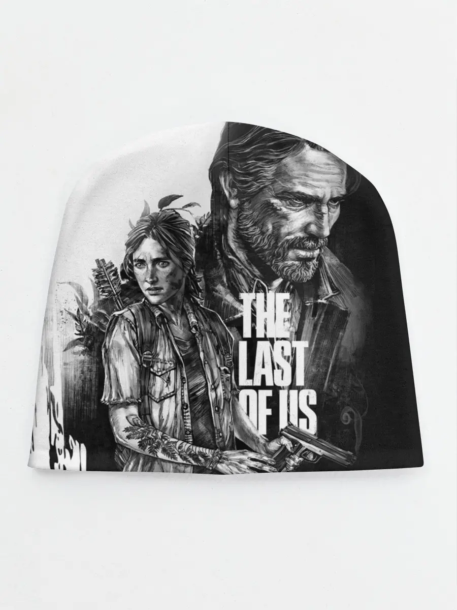 Детская шапка / THE LAST OF US ЧЁРНО БЕЛЫЙ