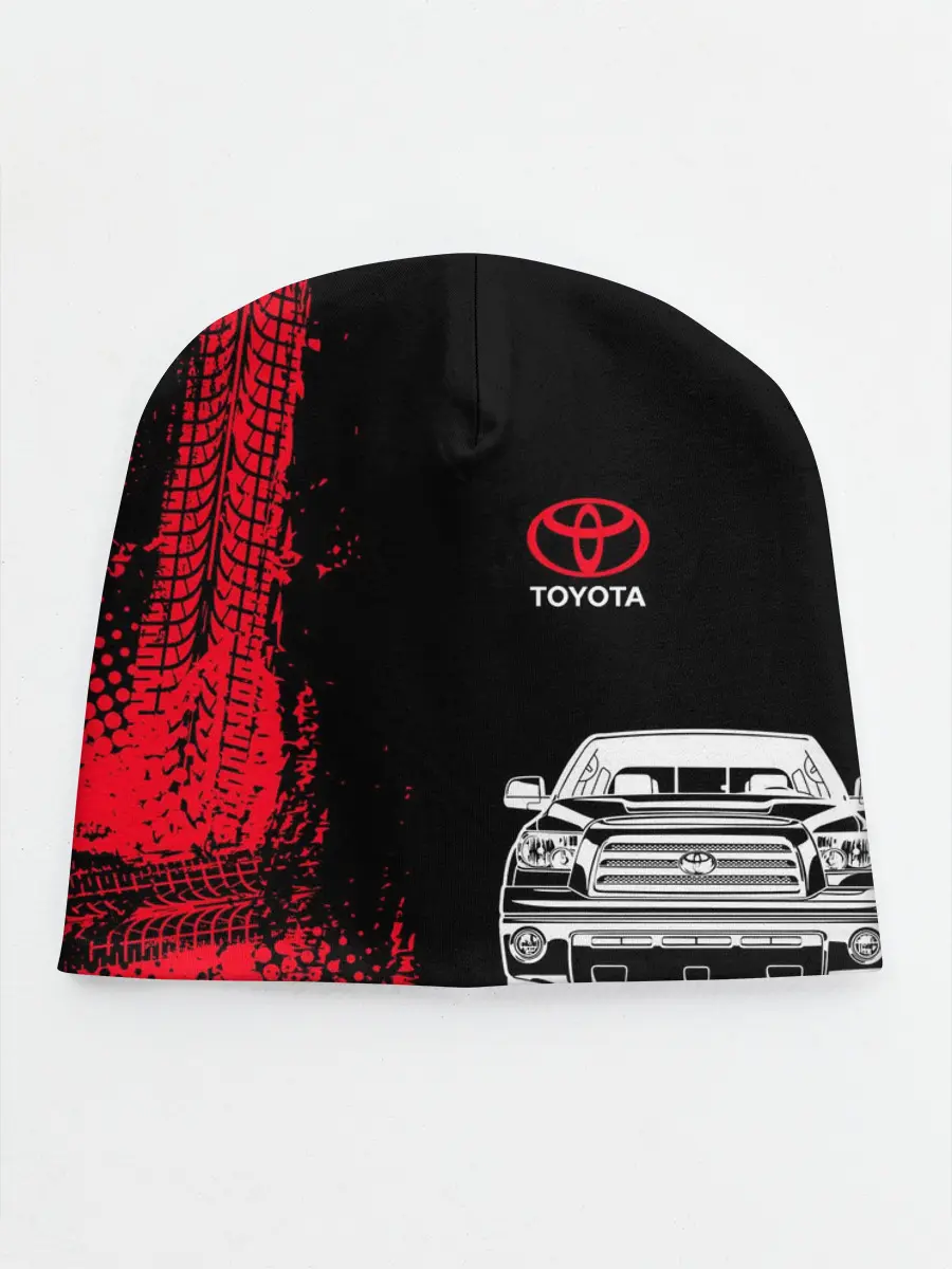 Детская шапка / Тойота | Красные следы