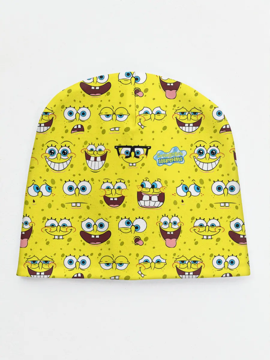 Детская шапка / Губка Боб паттерн