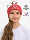 Детская шапка / Санта с 2 Оленями