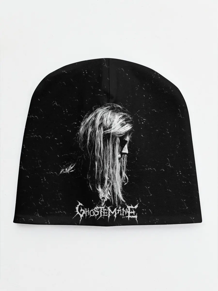 Детская шапка / GHOSTEMANE Rap | Гостмейн ЧБ