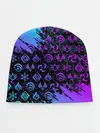 Детская шапка / GENSHIN NEON PATTERN SYMBOL / НЕОН ЭМБЛЕМЫ