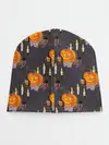 Детская шапка / Хэллоуин - тыквы и свечи