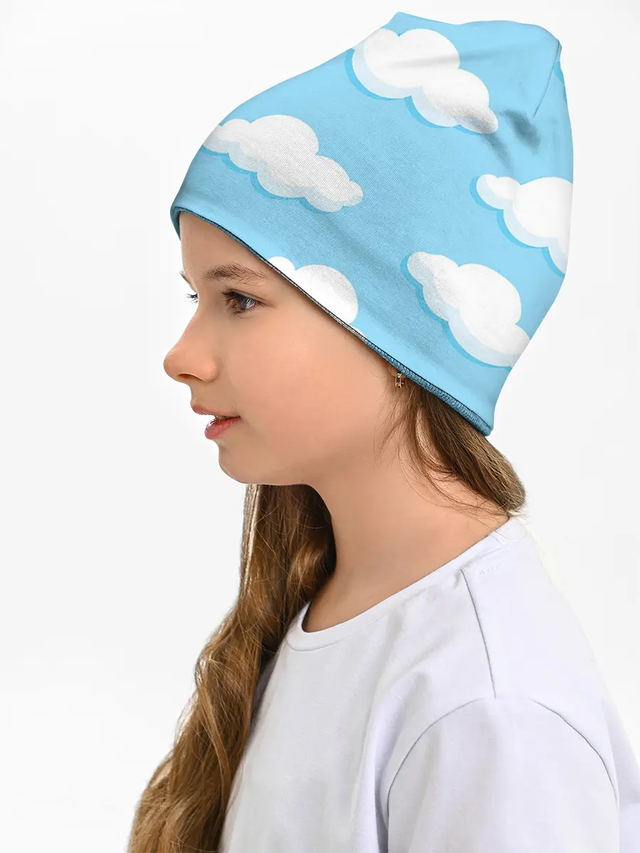 Детская шапка / Белые облака