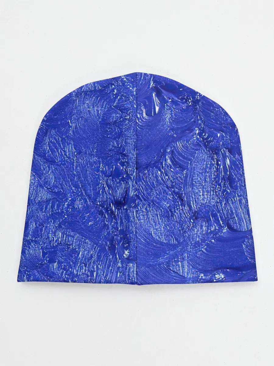 Детская шапка / Синие мазки