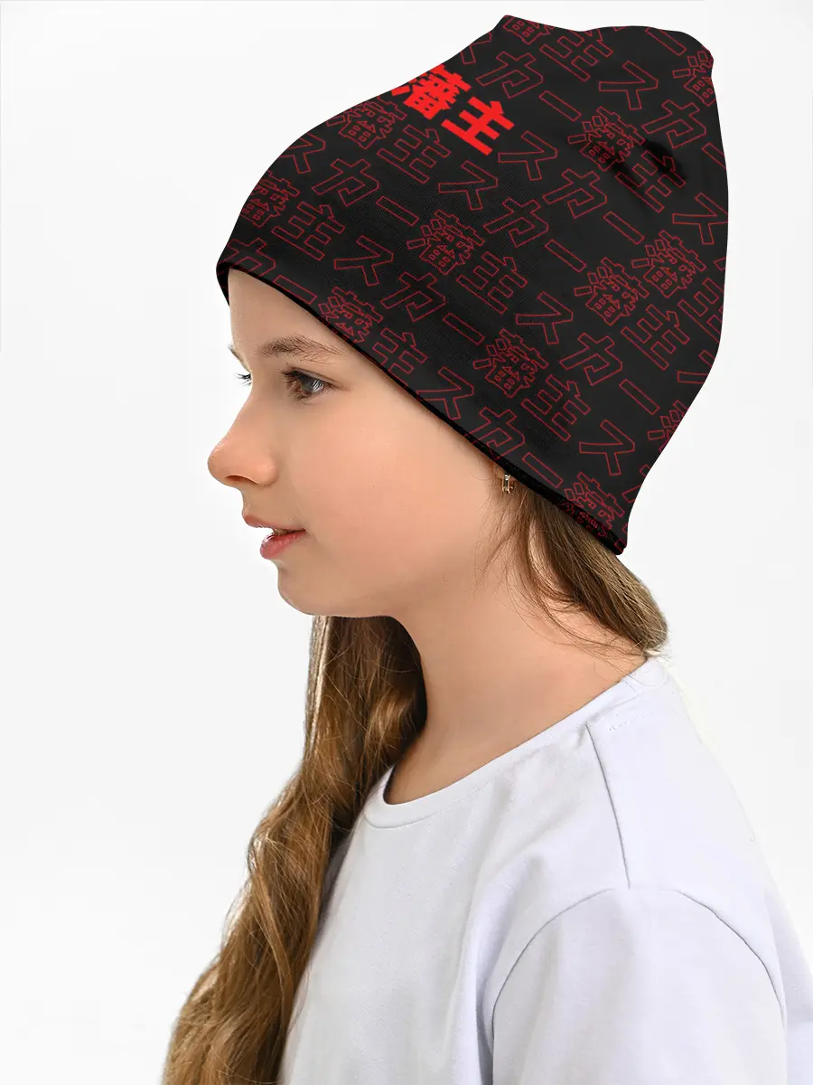 Детская шапка / SCARLXRD RED PATTERN JAPAN STYLE