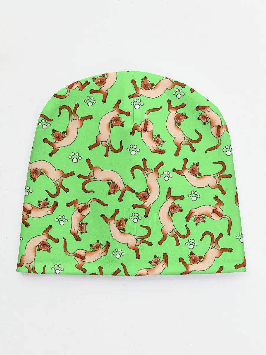 Детская шапка / Сиамские коты