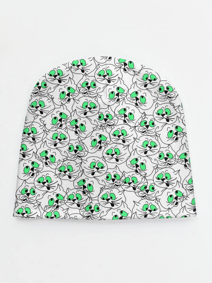 Детская шапка / Веселые кошачьи глазки