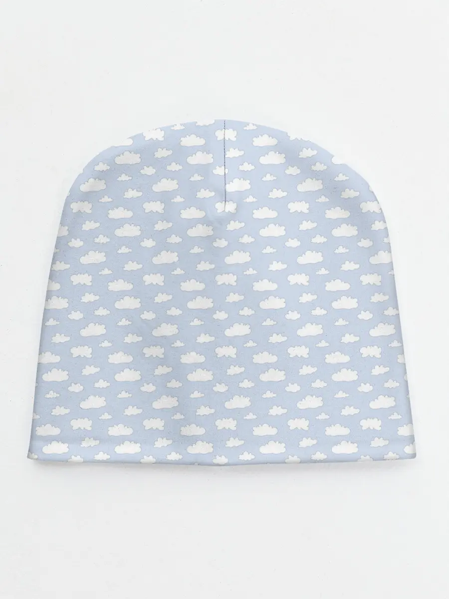 Детская шапка / Принт с облаками