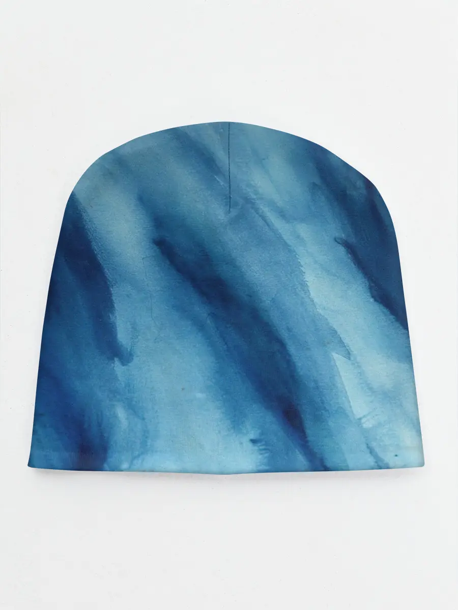 Детская шапка / Голубой мрамор