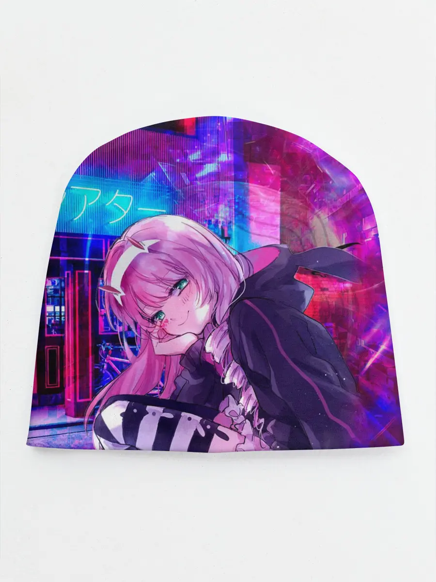 Детская шапка / Zero Two в неоновом городе