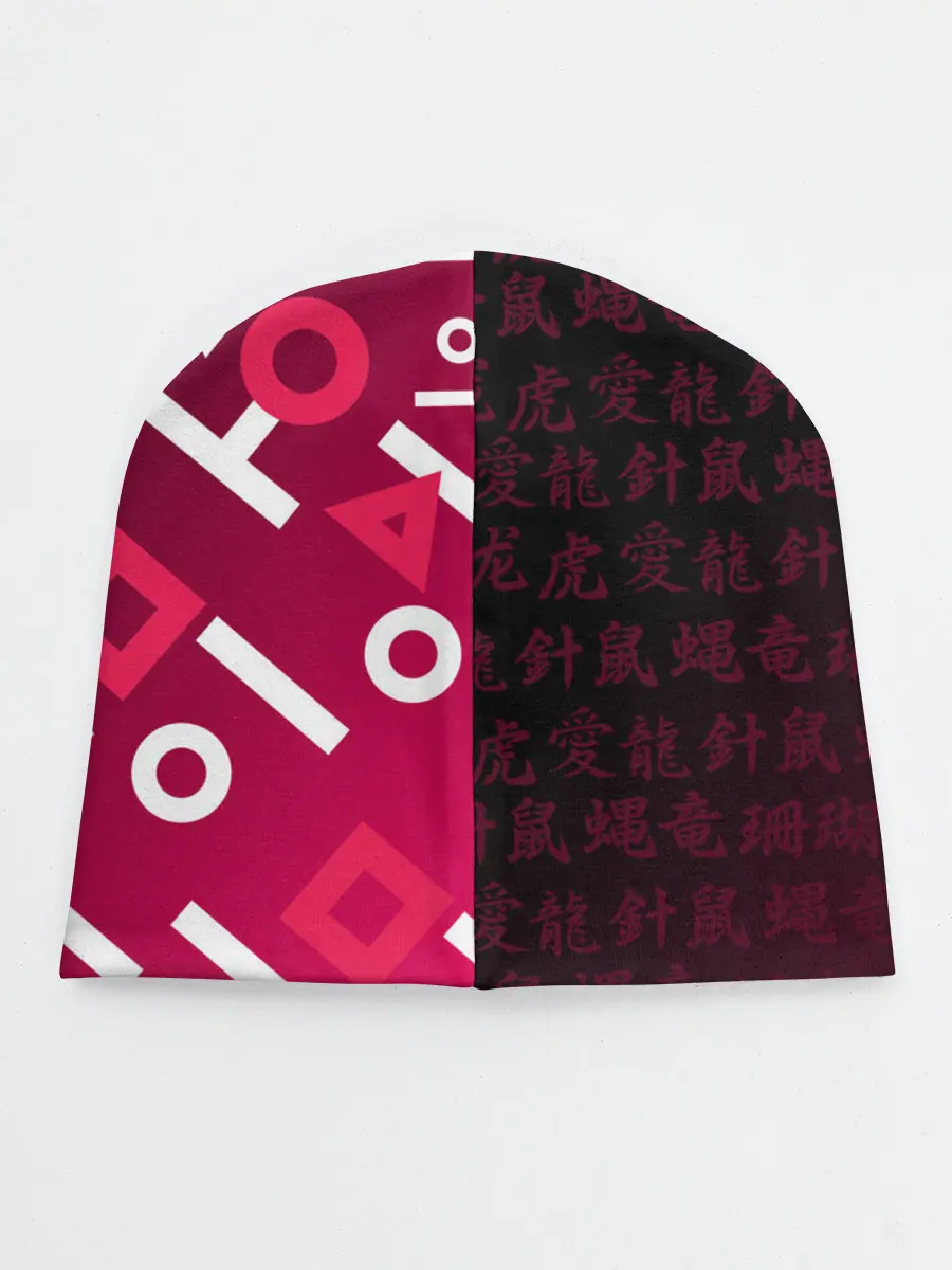 Детская шапка / ИГРА В КАЛЬМАРА, ИЕРОГЛИФЫ ЛОГО