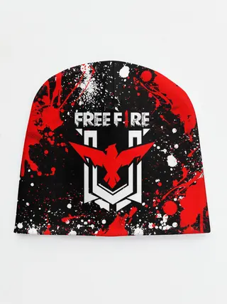 Детская шапка / Free Fire: Брызги и капли красок.