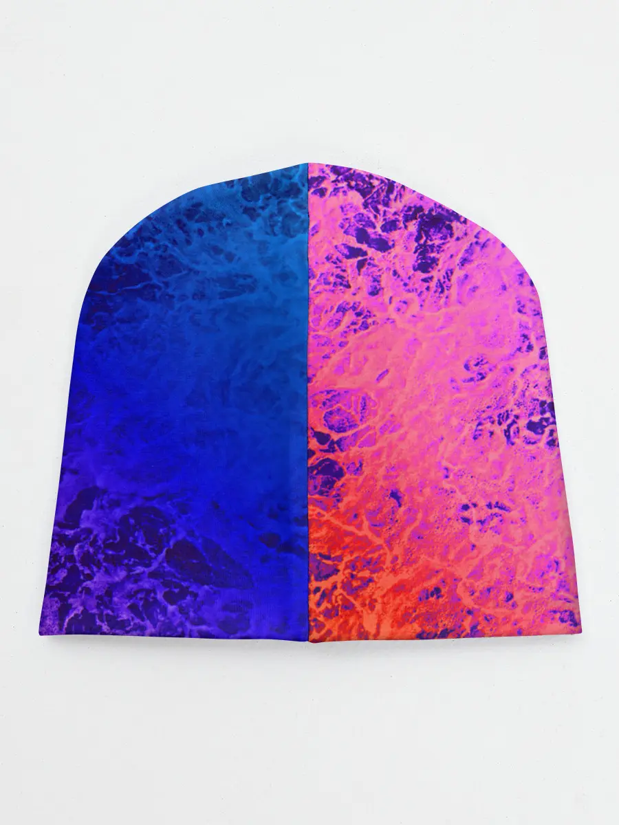 Детская шапка / Абстрактный пурпурно-синий