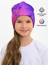 Детская шапка / Абстрактный пурпурно-синий