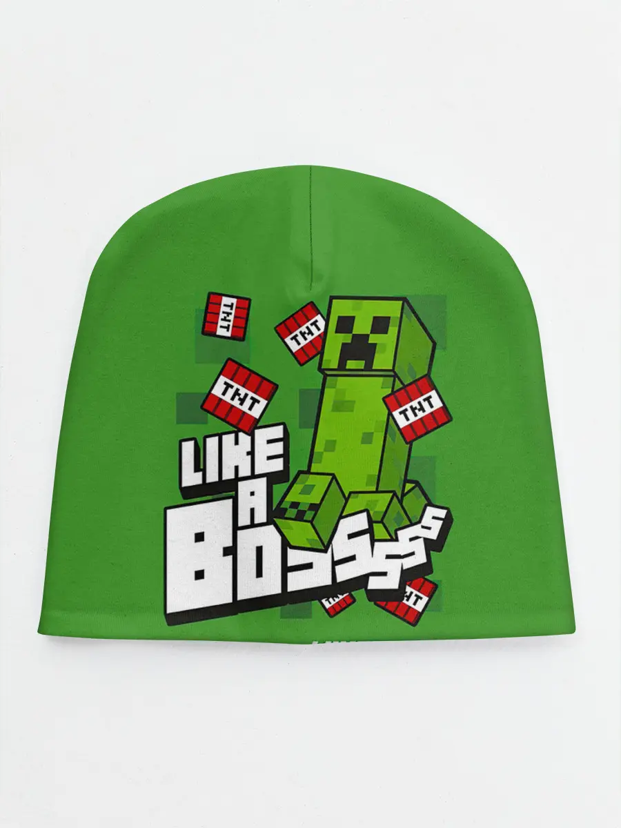 Детская шапка / LIKE A BOSS Minecraft Creepe