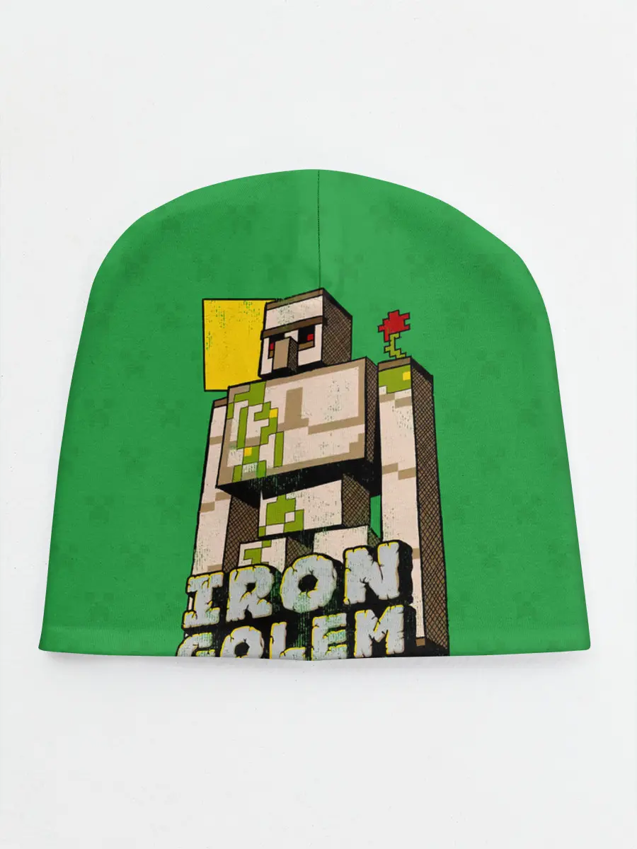 Детская шапка / Железный Голем - Minecraft