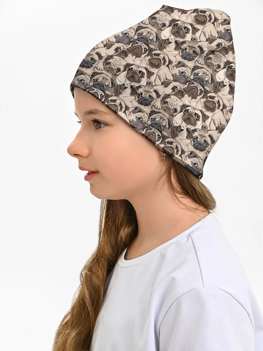 Детская шапка / Мопсы