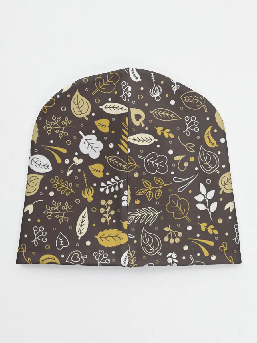 Детская шапка / Осенние листья и ягодки