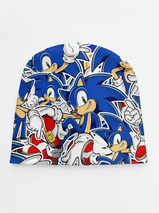 Детская шапка / SONIC ПАТТЕРН / СОНИК
