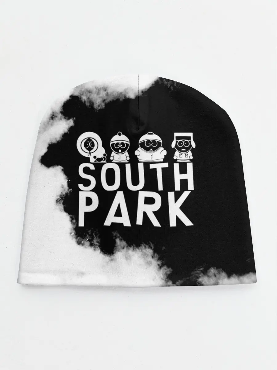 Детская шапка / Все пацаны на черном фоне Южный Парк