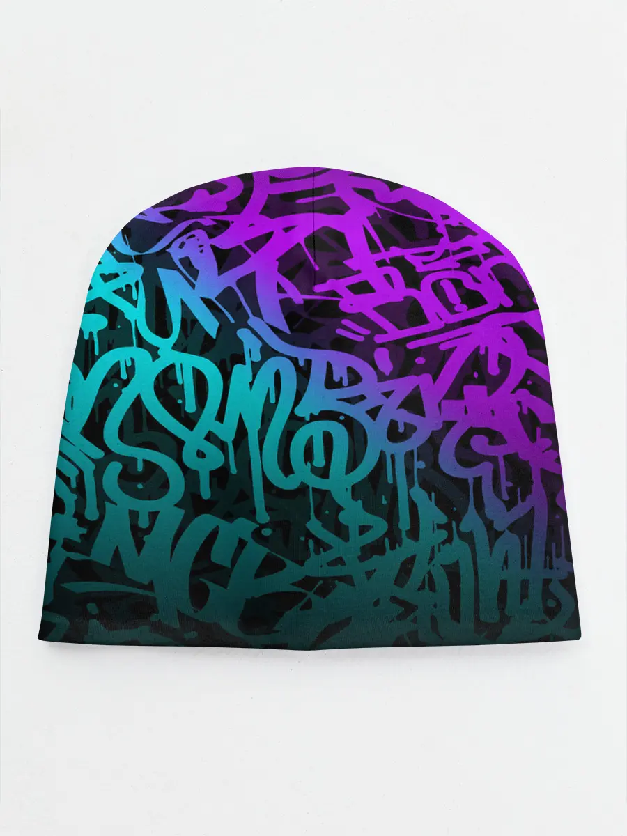Детская шапка / НЕОНОВОЕ ГРАФФИТИ / NEON