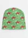 Детская шапка / Грибы Мухоморы паттерн