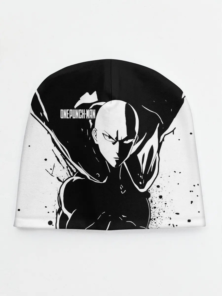 Детская шапка / Черно-белый Сайтама One Punch-Man