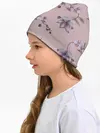 Детская шапка / Розовые орхидеи на розовом фоне