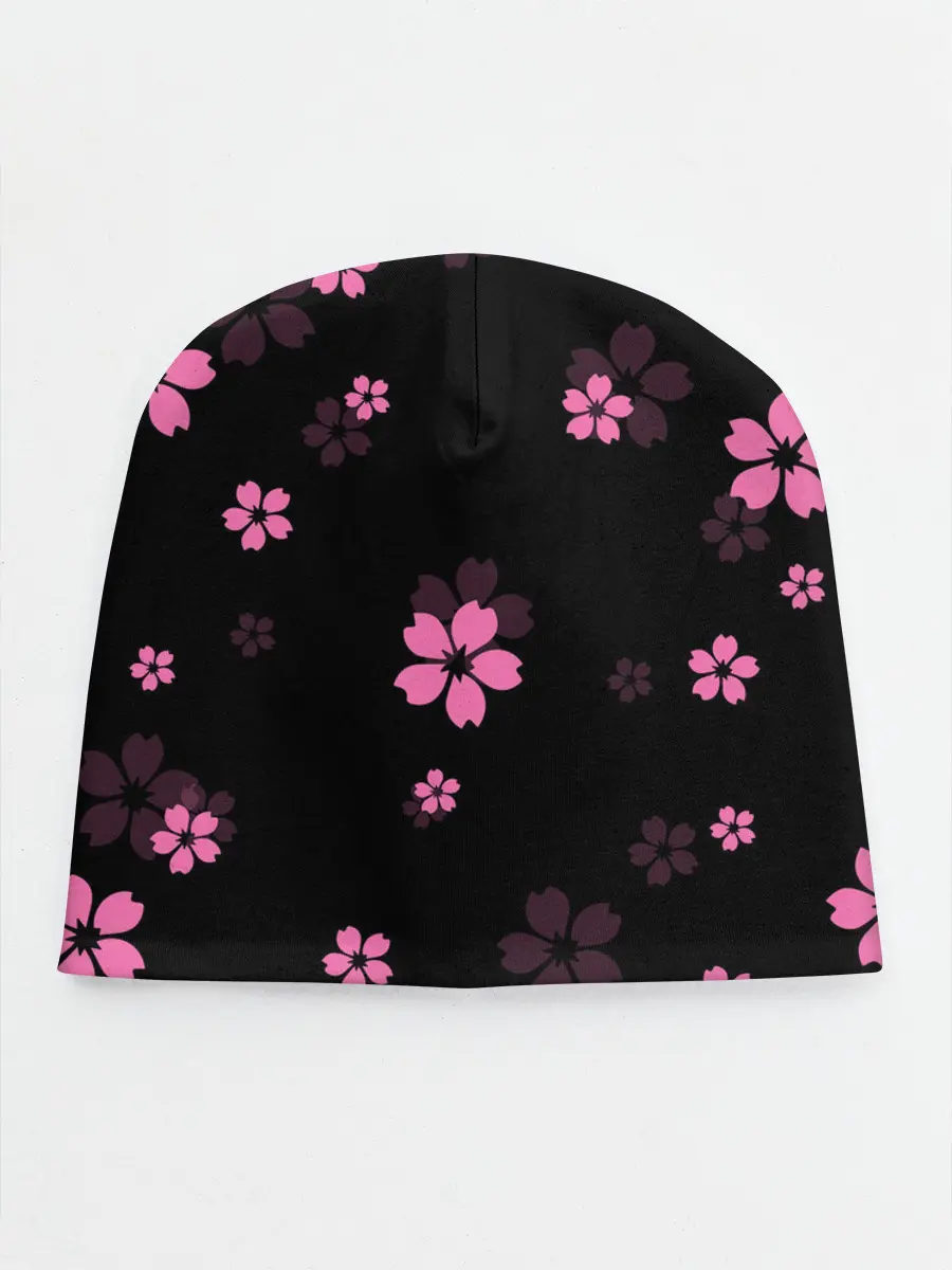 Детская шапка / САКУРА ВИШНЯ ЛЕПЕСТКИ