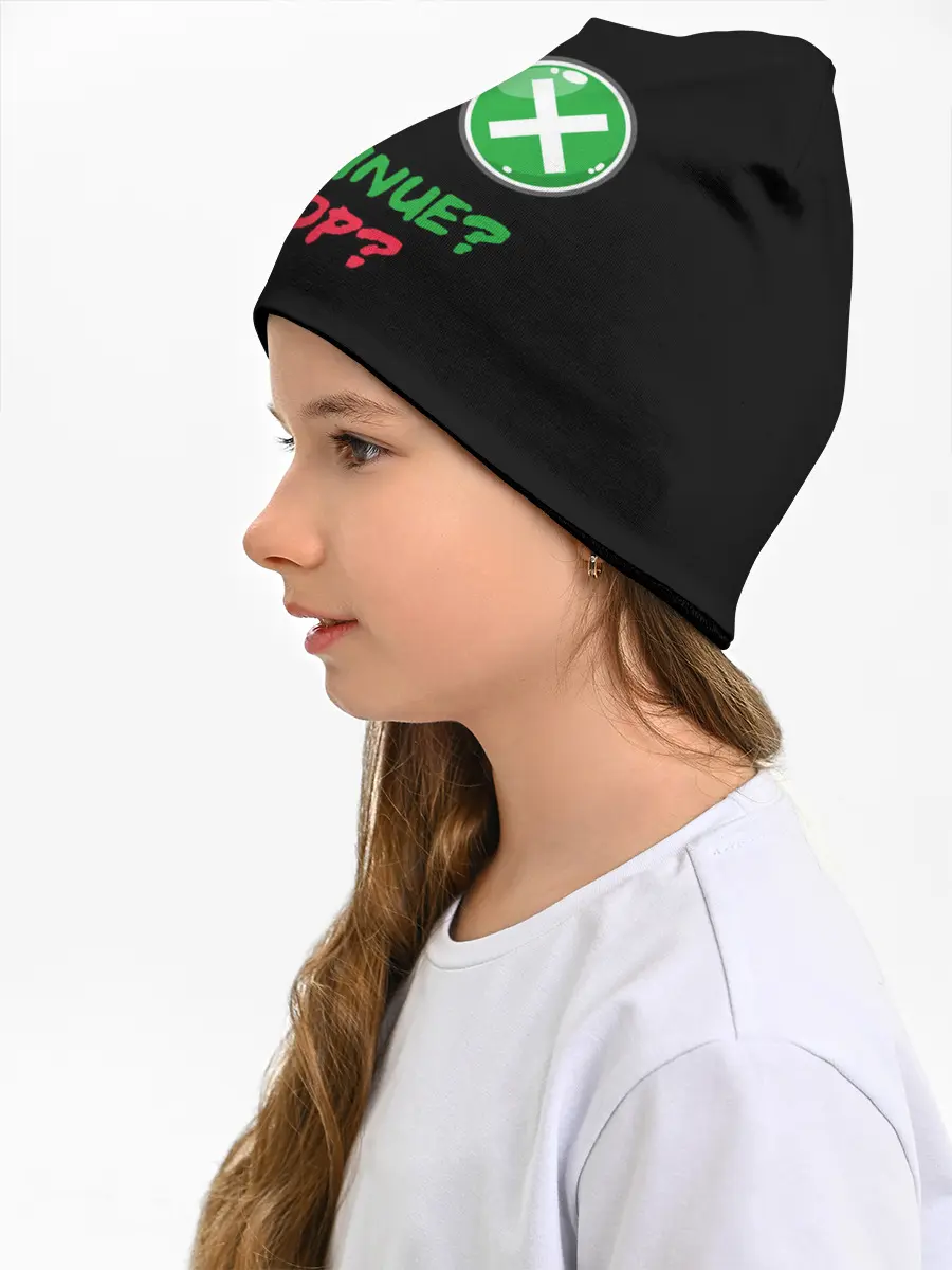 Детская шапка / Игра в кальмара: кнопки выбора