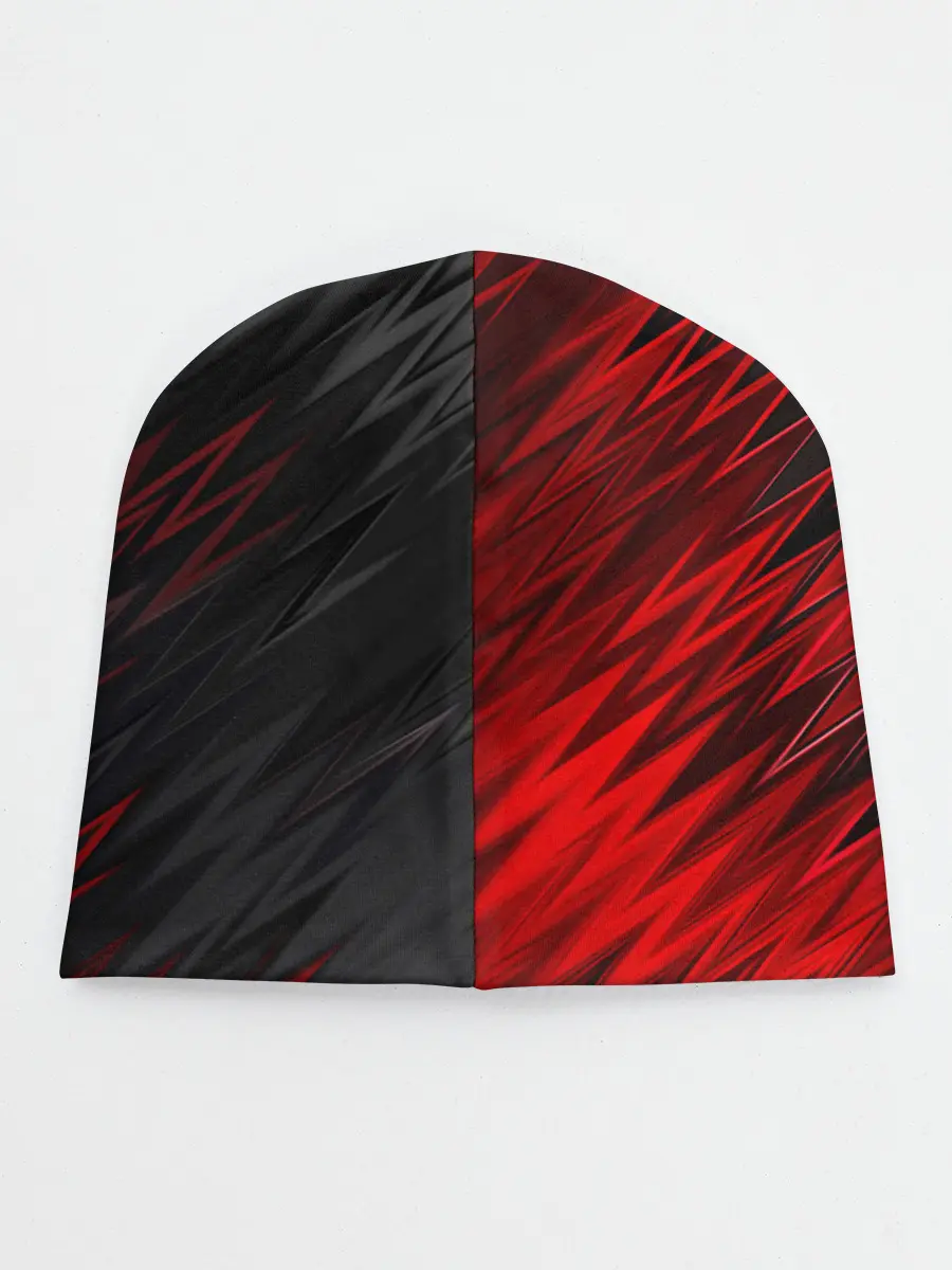 Детская шапка / ЧЁРНО КРАСНЫЕ КРАСКИ | RED BLACK STRIPES