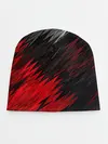 Детская шапка / ЧЁРНО КРАСНЫЕ КРАСКИ | RED BLACK STRIPES