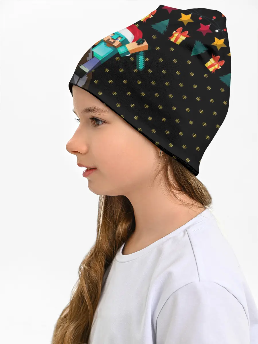 Детская шапка / Новогодний Майнкрафт, Minecraft